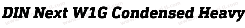 DIN Next W1G Condensed Heavy字体转换